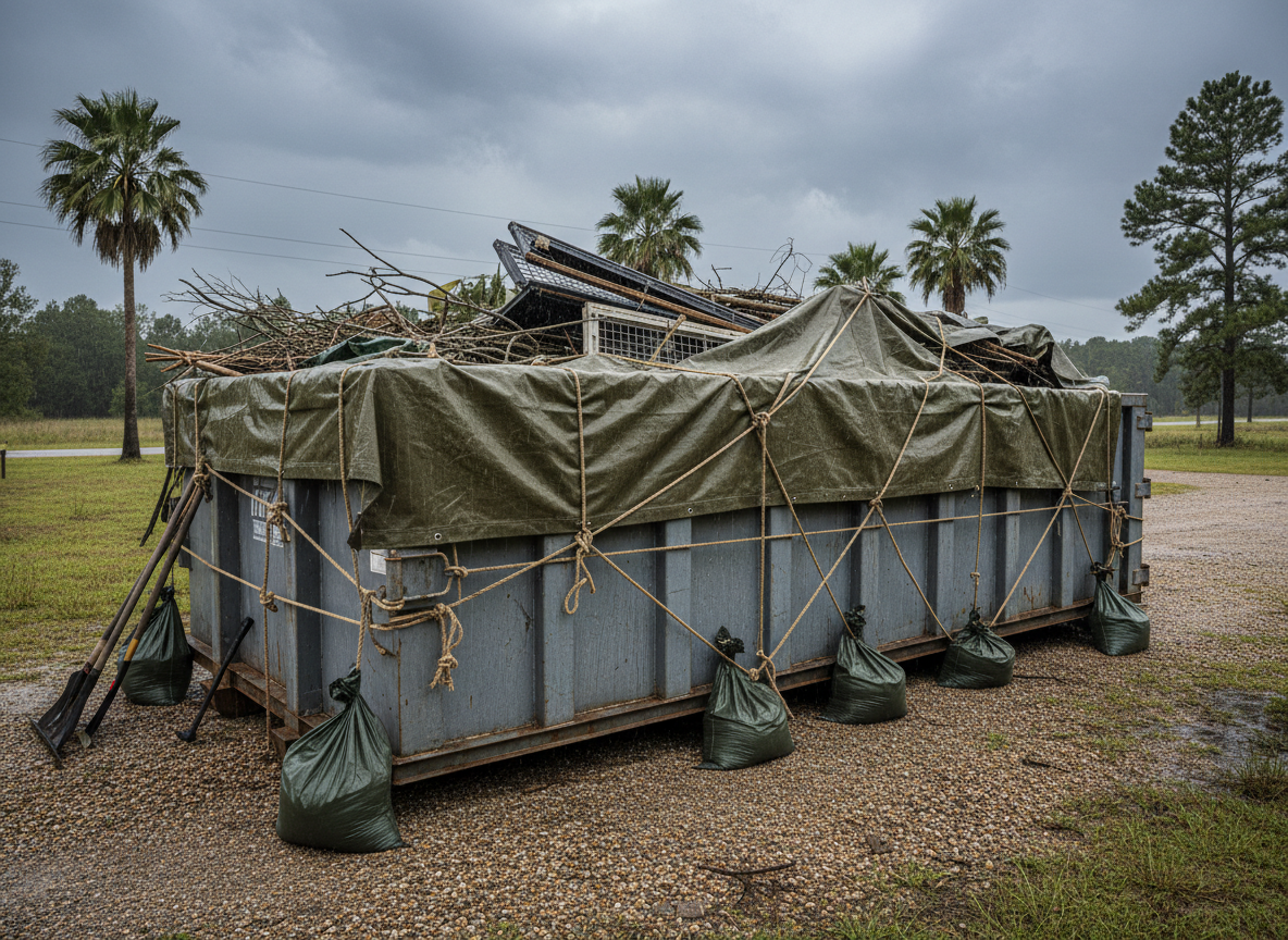 How To Prepare A Waste Container Rental For East Texas Storm Season