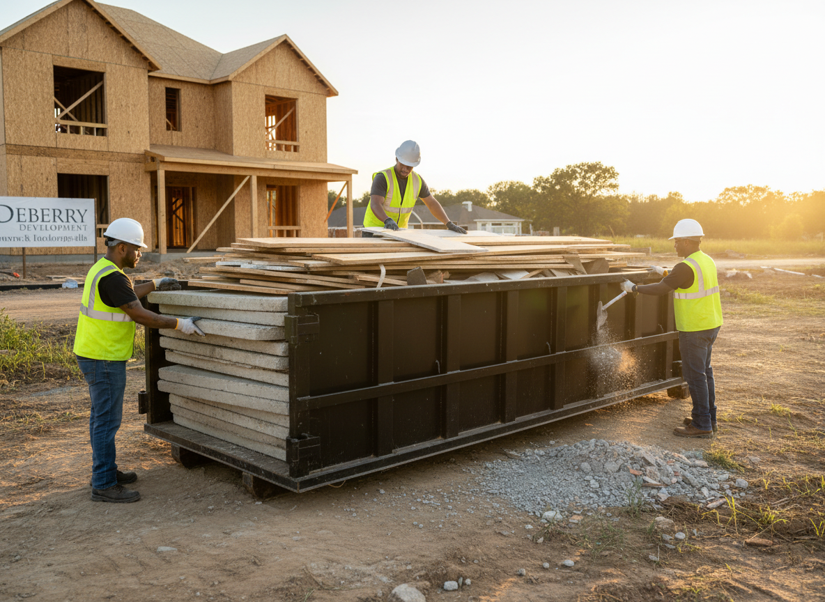 Loading A Dumpster Correctly For Construction Debris In Deberry